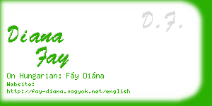 diana fay business card